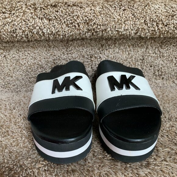 Michael Kors Women's Leather Wedges Sandals - Picture 2 of 14